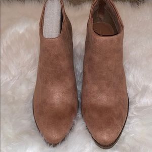 Super cute tan boot heels